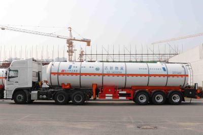 Китай Цапфы емкости 39500Л 3 наполняют газом автоцистерну, прочную тележку доставки газа продается
