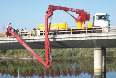Chine équipement d'inspection de pont en seau de 6x4 16M Dongfeng pour la détection de pont, DFL1250A9 à vendre