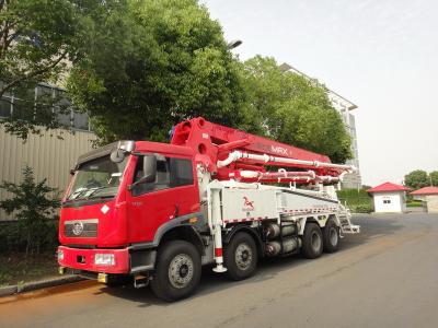 China RHD 37m 8x4 FAW 380HP Concrete Pump Trucks with LNG engine for sale