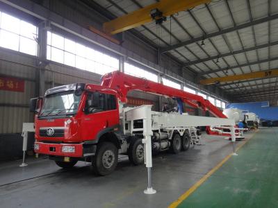 China LNG Engine 37m 8x4 FAW 380HP Concrete Pump Trucks with RHD Type for sale