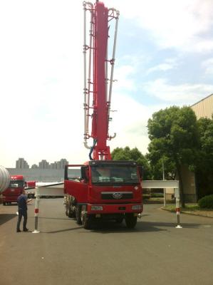 China Diesel Engine 37m 8x4 FAW 380HP Concrete Pump Trucks with RHD Type for sale