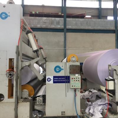 China 2300mm 40gsm Beand Paper Coating Equipment A4 Paper Roll Making Machine for sale