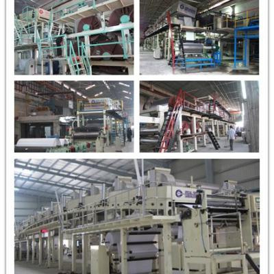 Chine fabrication de petit pain de papier de panneau de duplex de la machine de revêtement de papier thermosensible de 1300mm 2400mm 250gsm à vendre