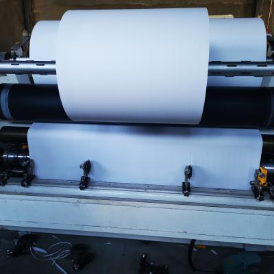 China 250gsm 3 Phase Thermal Paper Slitting Machine 900mm Paper Roll Slitter Rewinder for sale