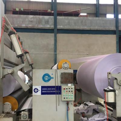 China 3200mm Triplex Wire Paper Making Equipment 180gsm Cylinder Mould Paper Machine for sale