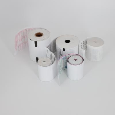 China Pure White High Evenness Premium POS Paper Thermal Rolls 45g for sale