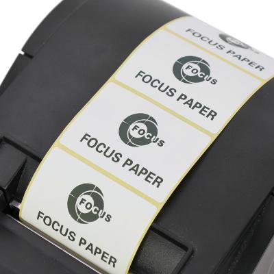 China Logistics Glassine Paper Thermal Paper Thermal Label Paper Roll For Direct Self Adhesive Te koop