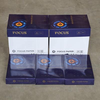 China FOCUS Brand 100% virgin wood pulp 70/80GSM A4 White Copy Paper Office Paper for sale