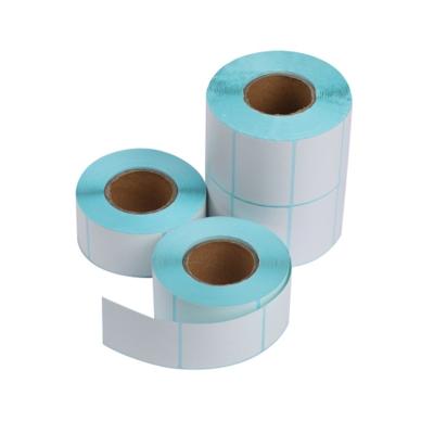 China Water Proof BPA Free Packaging Glassine Paper Thermal Label Paper Roll Direct Self Adhesive for sale