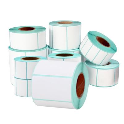 China 70gsm 40mm X 45mm Sticker Pos Printer Paper Rolls For Thermal Printer for sale