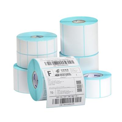 中国 Custom Blank Thermal Printer Sticker Label Roll 4x6 Thermal Label Paper Jumbo Roll 販売のため