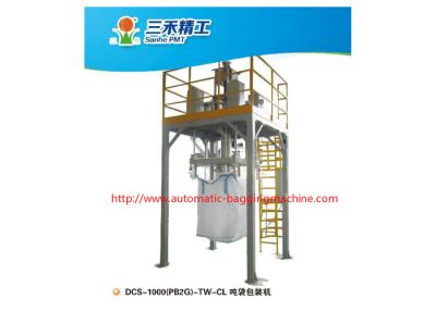 China chemical fertilizer industry ton bag packing machine screw feeding 5-20 bags/hour for sale