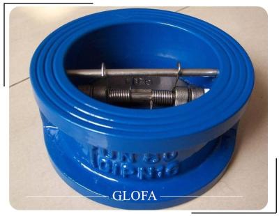 China API 594 SS304/SS316/CF8/CF8M PN16 Wafer Flanged Dual Flap Double Disc Check Valve for sale