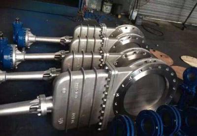China CL150/PN16 NRS NON-RISING STEM CI/DI WCB/GG25/GGG40 DOUBLE FLANGED BONNETED KNIFE GATE VALVE for sale