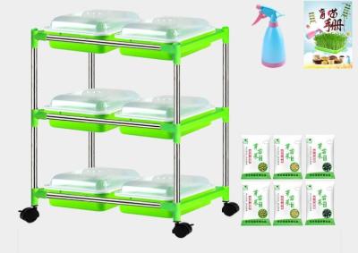 China Almácigo de múltiples capas Tray Stand Microgreen Hydroponic Trays biodegradable en venta