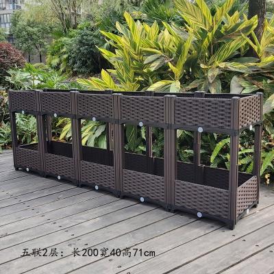 China Backyard 0.5mm-16.0mm Thick Plastic Garden Planter Box Long Service Life for sale