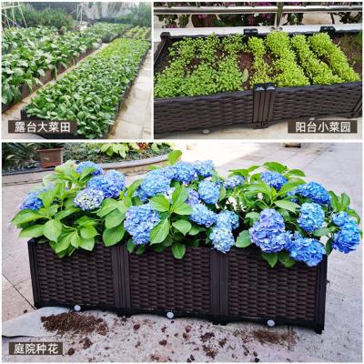 Chine planteur en plastique de boîte de fleur de longueur de 120cm à vendre