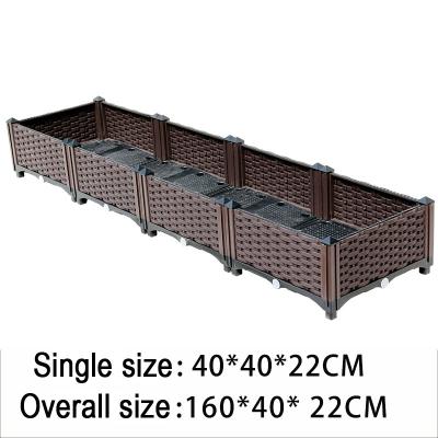 China Antifreeze Plastic Planter With Wheels for sale