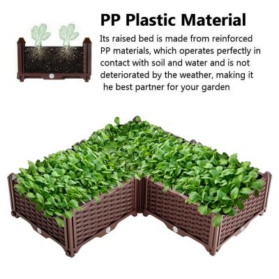 China Oem European Family Long Plastic Flower Boxes Insect Proof Plastic Bin Planter for sale