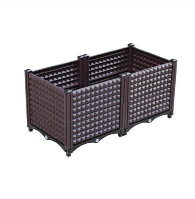 China SGS Commercial Plastic Garden Planter Box Weather Resistance Simple Installation for sale