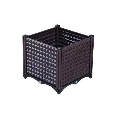 China High Quality Plastic Square Stackable Raised Garden Bed cheap planter box Garden Plant Bed for sale