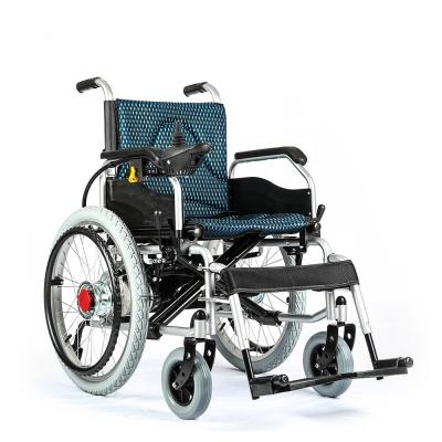 China KSM-502 24inch New Arrival Travel Motor Electronic Motorized Folding Battery Operated Power Reviews Electric Wheelchair Sales for sale