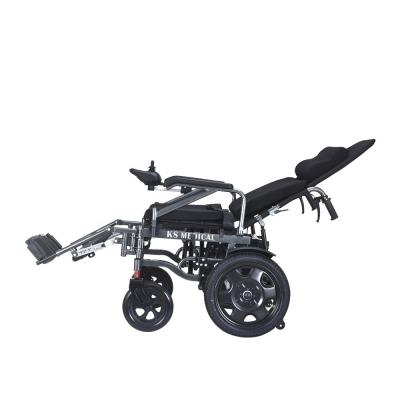 China KSM-508 Electric wheelchair high back wheelchair backrest 90-160/180 adjustable new design electr reclin wheelchair à venda