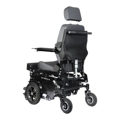 China KSM-311 Reclining Foldable Handicapped Standing Wheelchair Stand Up and Down All Terrain Electric Wheelchair for sale