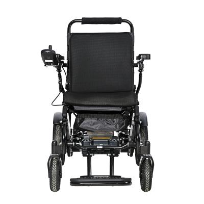 China KSM-601L Portable Foldable Motorised Wheelchairs Rclining Solid Tire Electric Wheelchair for the Elderly for sale