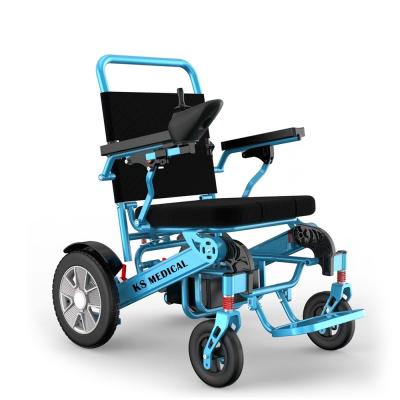China KSM-606 Buy Best Lightweight Foldable Electric Wheelchair for The Elderly and Disabled with Newest Umbrella for sale