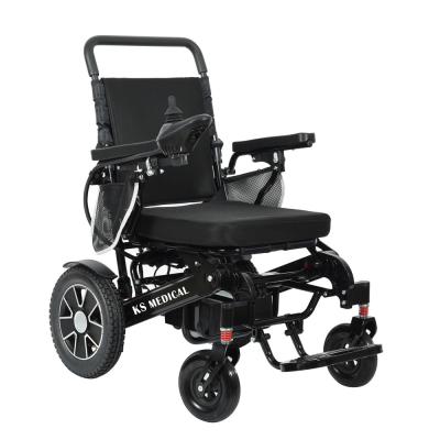 China Remote Travel Foldable Electric Wheelchair For Adults Safety Wheelchair for sale