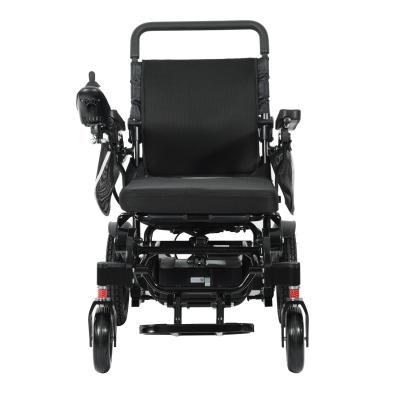 China Aluminum Alloy Lightweight Foldable Electric Wheelchair For Elderly Disabled à venda