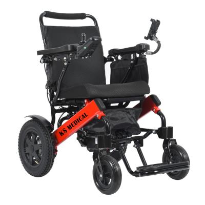 中国 Lightweight Electric Foldable Wheelchair 24V 250W Brushless Motor Compact 販売のため