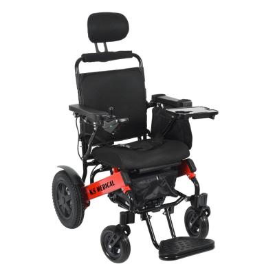 China KSM-601S Folding Mobility Electric Mobility Wheelchair 4 Wheel Lightweight Portable Power Travel Long Range Wheel Chair Device à venda