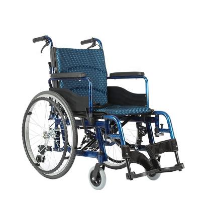China KSM-201 High Quality Lightweight Manual hoome Wheelchair Portable Folding Hand Push Adult Disabled Elderly for sale