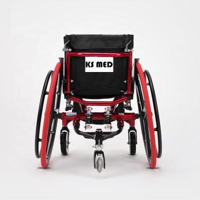 中国 KSM- 220 High quality manual sports wheelchair light folding basketball wheelchair for sale 販売のため