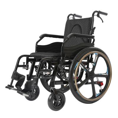中国 Transport Manual Foldable Wheelchair KSM-201Plus Portable Lightweight 販売のため