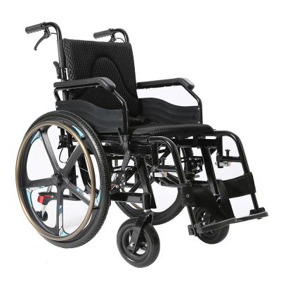 中国 Aluminum Fold Up Lightweight Wheelchair Manual With Quick Remove Tyre 販売のため