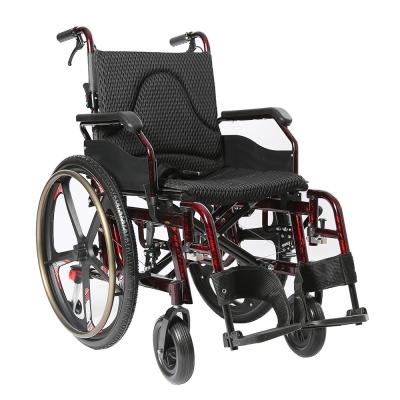 China Aluminium Lightweight Manual Foldable Wheelchair For Elderly And Disabled en venta