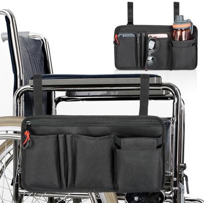 China Waterproof Wheelchair Spare Parts Bag Side Organizer Storage Armrest Pouch à venda
