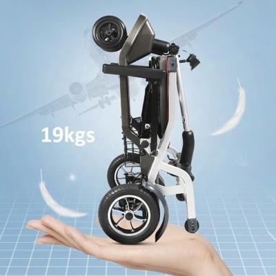 China KSM-907 2023 Best Selling 4 wheels Electric Scooter Automatic Foldable Lightweight 3 wheels Mobility Scooter 19 kgs for sale