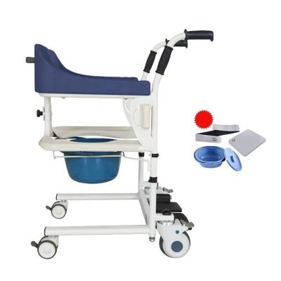 China KSM-206 Wholesale Price Lifting Commode Wheelchair Automatic Manual Patient Transfer Lift Toilet Chair for sale