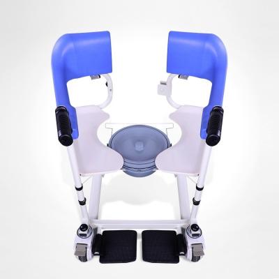 China Gait Belt Patient Lift Wheelchair Transfer Toilet Commode Chair en venta