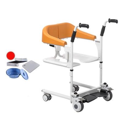 China KSM-206  Amazon Hot Sell Multifunction Patient Manual Patient Transfer Lift Chair Manual Wheelchair Bath Chair Toilet Chair for sale