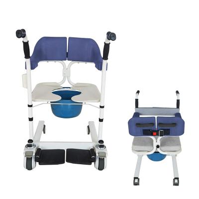 中国 Transfer Patient Lift Wheelchair Commode Manual Transfer Lift Chair From Bed 販売のため