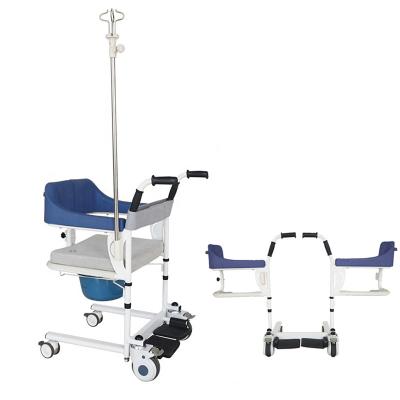 China KSM-206 Hydraulic Transfer Chair Patient Lift Chair With Commode Hole Te koop