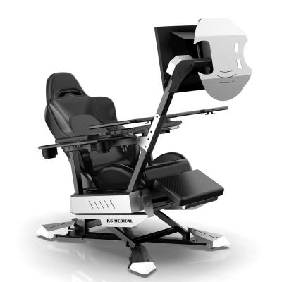 China Zero Gravity Motorized Gaming Cockpit Recliner Gaming Chair Custom for sale