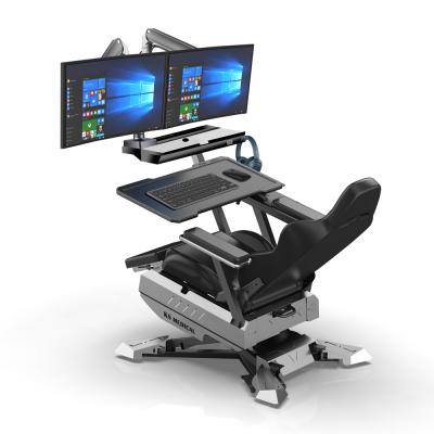 China Ergonomic Gaming Desk Chair Cockpit Office Computer Reclining Chair for sale
