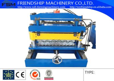 China Aluminium Metcopo Step Tile Corrugated Sheet Roll Forming Machine 0.4-0.6mm Aluminium Coil Or Color Steel Coil for sale