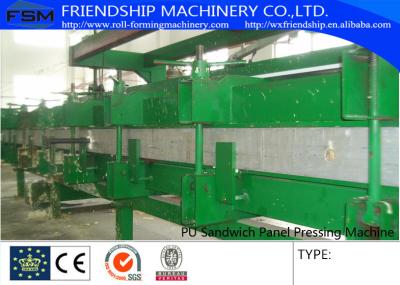 China High Press Color Steel PU Sandwich Panel Production Line for sale